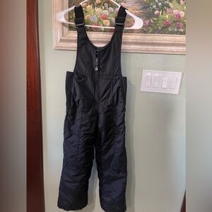RAWIK Black Unisex kids Snow Bibs Size Small Used